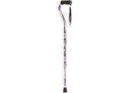 Duro Med Aluminum Adjustable Cane with Offset Handle Nautical
