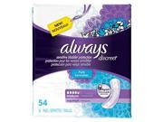 Always Discreet Incontinence Pads Moderate Long Length 54 Count