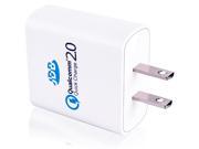 [Qualcomm Certified] JDB® 18W USB Turbo Travel Quick Charger AC Wall Charger with Qualcomm Quick Charge 2.0 Technology for Samsung Galaxy S6 Edge S6 Galaxy S5
