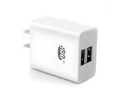 JDB 2.1A Dual Port USB Wall Charger Travel Power Adapter for iPhone 6 6 Plus 5S 5C iPad Samsung HTC Blackberry Nexus Motorola Android Devices tabl