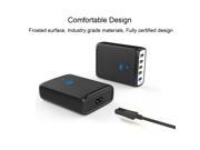 JDB 5 Port High Speed USB Desktop Charging Station Wall Charger with PowerIC Technology Black
