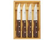 ZWILLING J.A. Henckels 4 pc Steakhouse Steak Knife Set with Storage Case