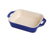 Staub Ceramic 7.5 x 6 Rectangular Baking Dish Dark Blue