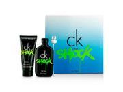 Calvin Klein CK One Shock For Him Coffret Eau De Toilette Spray 100ml 3.4oz After Shave Balm 100ml 3.4oz 2pcs