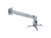 Universal Projector Holder Wall Mount with Telescoping Length Angle and Tilt Adjustment
