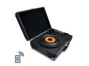 Bluetooth Classic Vinyl Record Player Turntable with Vinyl to MP3 Recording Aux Input RCA Output Built in Rechargeable Battery Speakers