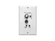 In Wall Wall Plate Amplifier with Aux Input Microphone Input