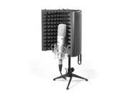 Compact Microphone Isolation Shield Studio Mic Sound Dampening Foam Reflector