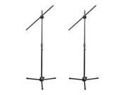 Universal Tripod Microphone Stands Adjustable Extendable set of 2