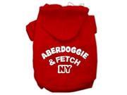 Aberdoggie NY Screenprint Pet Hoodies Red Size Sm 10
