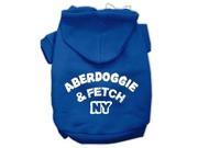 Aberdoggie NY Screenprint Pet Hoodies Blue Size XS 8