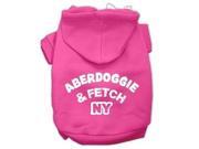Aberdoggie NY Screenprint Pet Hoodies Bright Pink Size XXXL 20