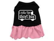 Mirage Pet Products 57 48 XXXLBKPK I ride the short bus Screen Print Dress Black with Pink XXXL 20