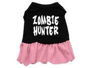 Mirage Pet Products 57 54 XLBKPK Zombie Hunter Screen Print Dress Black with Pink XL 16