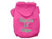 Santa s Lil Helper Screen Print Pet Hoodies Bright Pink Size XS 8