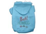 Bah Humbug Rhinestone Hoodies Baby Blue M 12