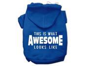 This is What Awesome Looks Like Dog Pet Hoodies Blue Size XL 16