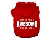 This is What Awesome Looks Like Dog Pet Hoodies Red Size XS 8