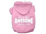 This is What Awesome Looks Like Dog Pet Hoodies Light Pink Size XXL 18