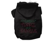 Tinsel in a Tangle Rhinestone Hoodies Black L 14