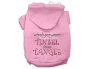 Tinsel in a Tangle Rhinestone Hoodies Pink XXL 18