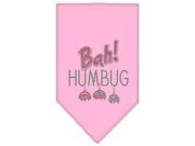 Bah Humbug Rhinestone Bandana Light Pink Small
