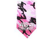 Hungry I Am Screen Print Bandana Pink Camo