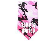 Zombie Hunter Screen Print Bandana Pink Camo