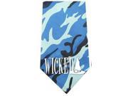 Wicked Screen Print Bandana Blue Camo