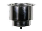 Whitecap Flush Cupholder w Drain 302 Stainless Steel