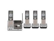 ATT ATTCL82401 DECT 6.0 Cordless Phone System with Talking Caller ID Digital Answering System 4 Handset System