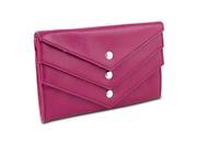 Travelon Tri Flap Wallet Pink