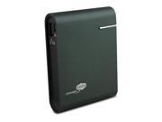 Concept Green Brushed Aluminum 10400mAh Portable Charger Graphite