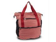 Travelon Stow Away Convertible Tote or Backpack Duo Red Plaid