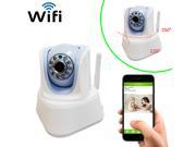 CoolCam WiFi IR Pan Tilt IP Smartphone Security Surveillance Camera with Night Vision and Motion Detect 2 way Audio QR Code Auto Connect micro SD card slot