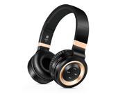 Sound Intone P6 Bluetooth 4.0 Headphones Wireless Stereo Headset with Microphone Black Gold