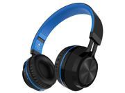 BT 06 Wireless Bluetooth Headphone 4.0 Foldable Headphones with Build in Mic Blue