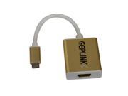 GEPLiNK USB 3.1 Type c to Hdmi Adapter Cable for New 2015 Macbook 10 Gbps Speed