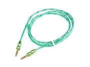 GEPLiNK 3.5mm Male to Male Audio Cable for iPhone iPad Android Smartphone Car Stereo Speaker 6ft in Green