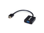 GEPLiNK Micro USB Powered Active Hdmi to VGA Adapter with Audio in Black 8 Inches for Multi Monitors and Projector