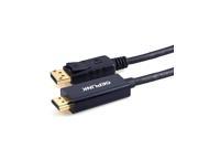 Geplink Displayport 1.2 to Hdmi graphics Card Extender Cable active 4k Adapter for Hdtv 6ft in Black