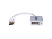 GEPLiNK Displayport to Dvi 24 1 Graphics Card to Dual DVI Monitor Video Converter Adapter Short in White