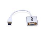 Geplink USB 3.0 Port to Female VGA Video Adapter for External Display projector in White
