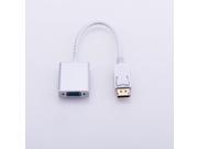 Geplink Displayport to VGA External Video Graphics Card Multi Monitor Adapter Cable in White