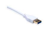 Geplink USB 3.0 to VGA External Video Graphics Card Multi Monitor Adapter Cable in White
