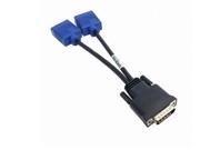 DMS LFH 60pin to Dual VGA Female Splitter Monitor Projector Cable for Matrox Graphics Card