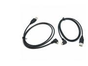 2pcs USB 2.0 Male to Micro USB Left Right Angled 90 Degree Cable 1m for Cell Phone Tablet