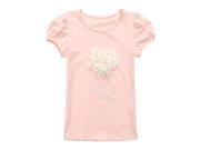 Richie House Girls Pink Elves Top with White Ruffle and Heart RH0906 B 4 5
