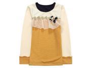 Richie House Girls Sweet Knit Top with Contrasting Sleeve RH1274 A 6 7