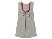 Richie House Girls Grey Top with Crimson Stylized Necklace RH0931 3 4